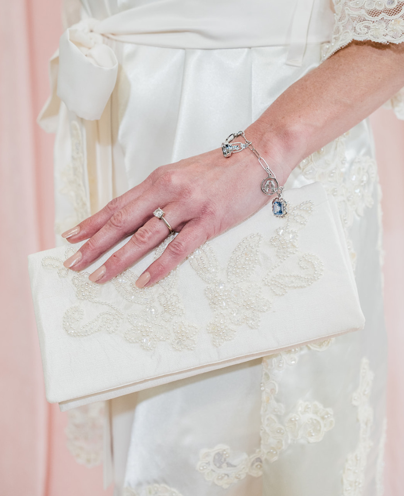 Jewelry Roll Made From Wedding Dress | Unbox the Dress