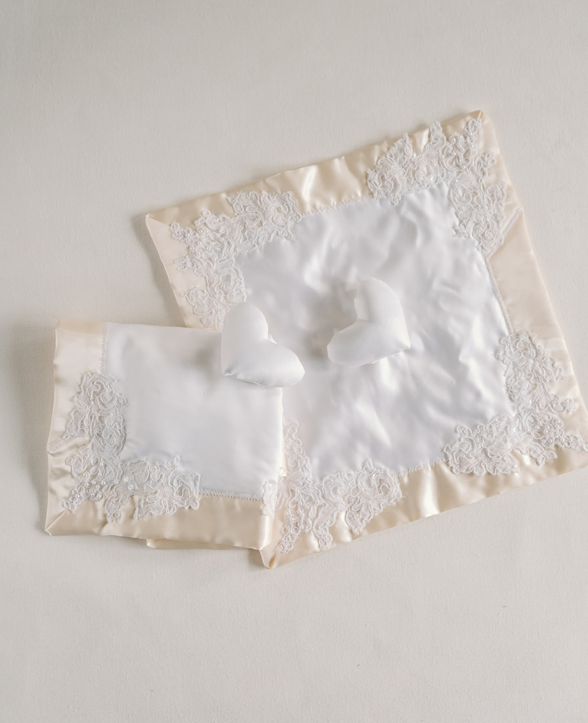 Wedding Dress Into Custom Baby Heart Lovey Unbox the Dress