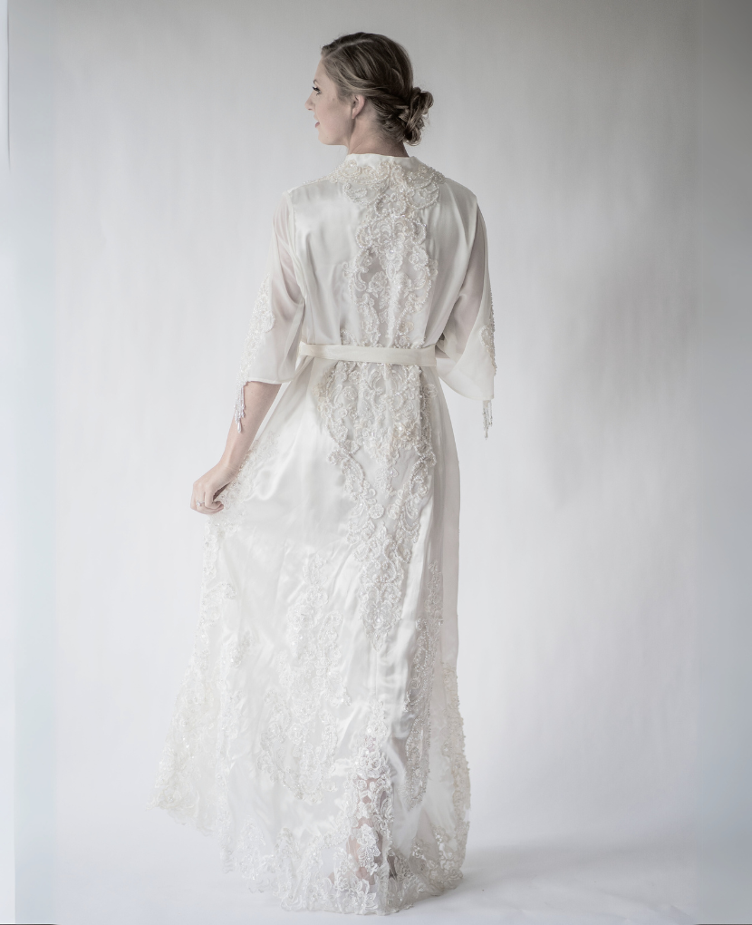 Turn Your Wedding Gown into a Floor Length Robe | Unbox the Dress Turn Your Wedding Gown into a Floor Length Robe | Unbox the Dress