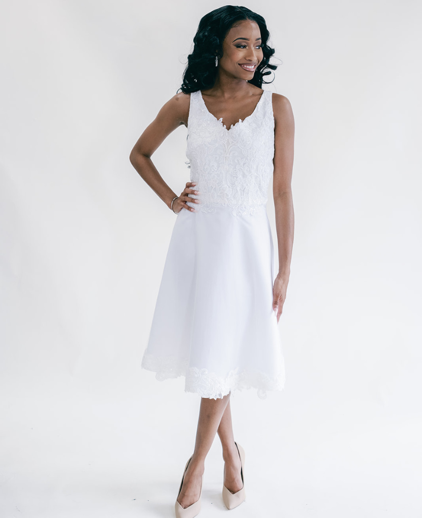 Little White Fit and Flare Dress 8 Little White Fit and Flare Dress 8