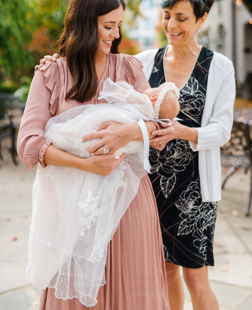 Luxe Heirloom Christening Gown 0-3M Luxe Heirloom Christening Gown 0-3M