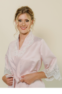 Charming Colors Satin Robe (New Satin Base to Embellish- 3 choices)