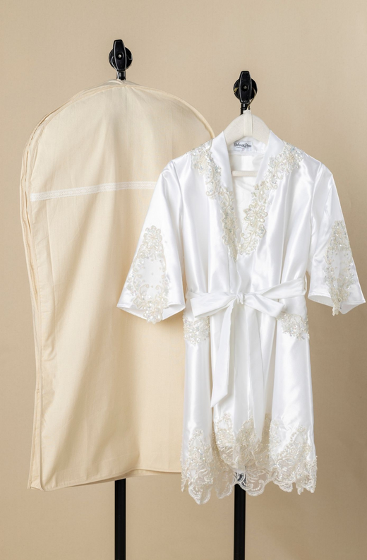Cherish Embroidered Garment Bag with Padded Hanger Unbox the Dress Cherish Embroidered Garment Bag with Padded Hanger Unbox the Dress