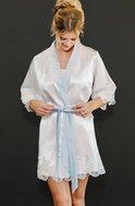 Classic Getting Ready Bridal Robe (New Satin Base to Embellish)