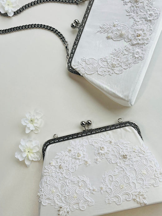 Clutch with Filigree Top