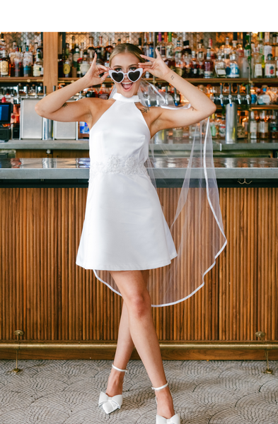 Little White Halter Dress 4