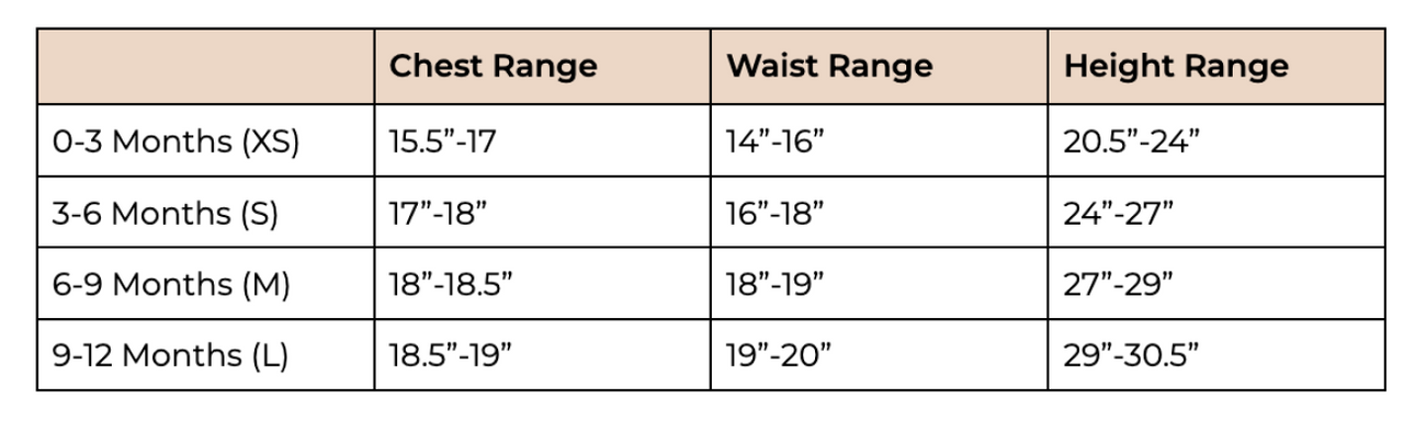 Size Chart Unbox the Dress Size Chart Unbox the Dress