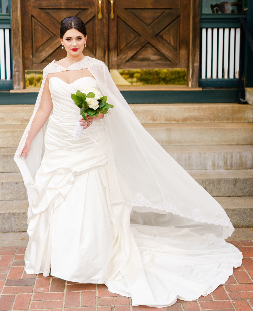 The Full Length Sheer Arabella Luxe Train Cape Unbox the Dress