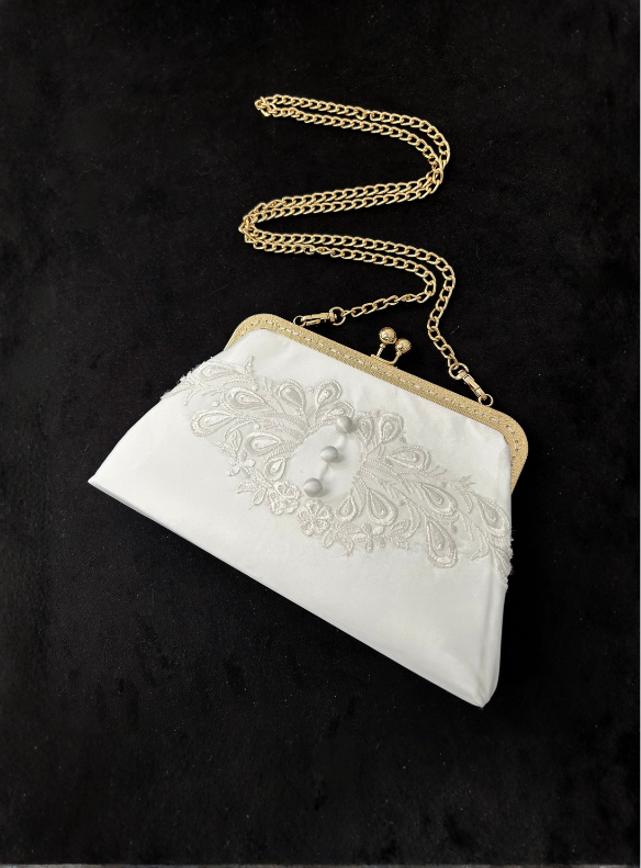 Clutch with Filigree Top