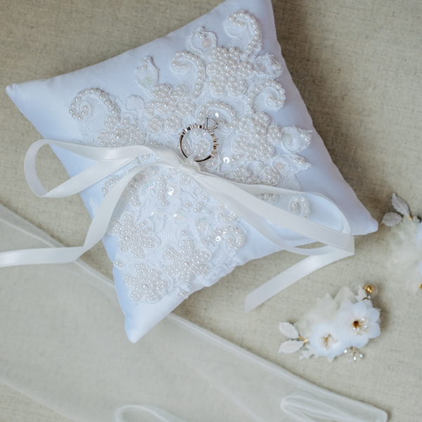 Ring Bearer Pillow Made From Wedding Dress | Unbox the Dress – Unbox the  Dress