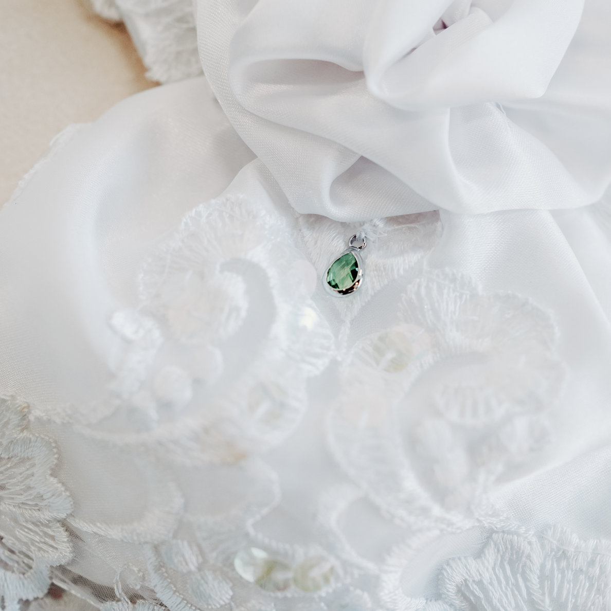Pre-Made Earth Angel Ornament with Green Peridot Charm