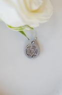 The Star of David Circle Charm