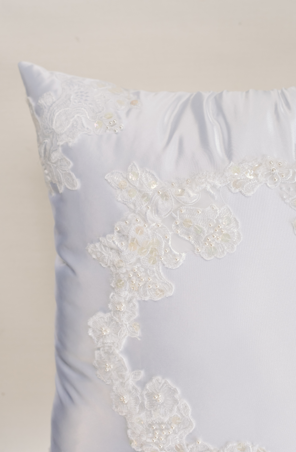 Wedding Dress Made Into a Square Pillow