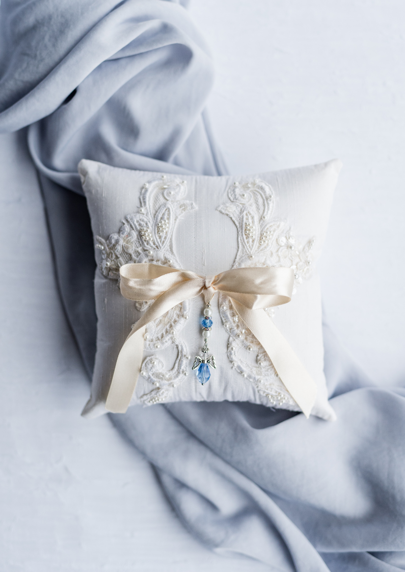 Something Blue Crystal Angel Charm