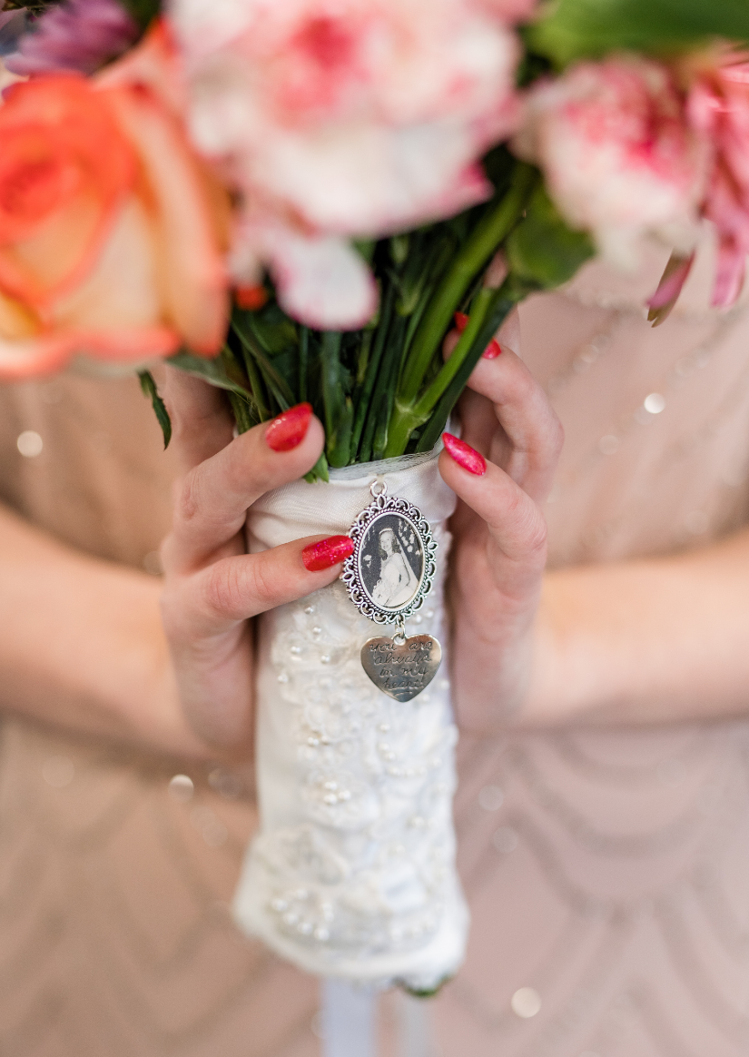 Sentimental Silver Photo Frame Charm