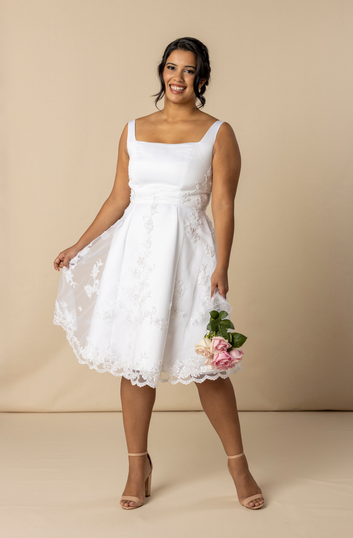 Big size 2025 white dress