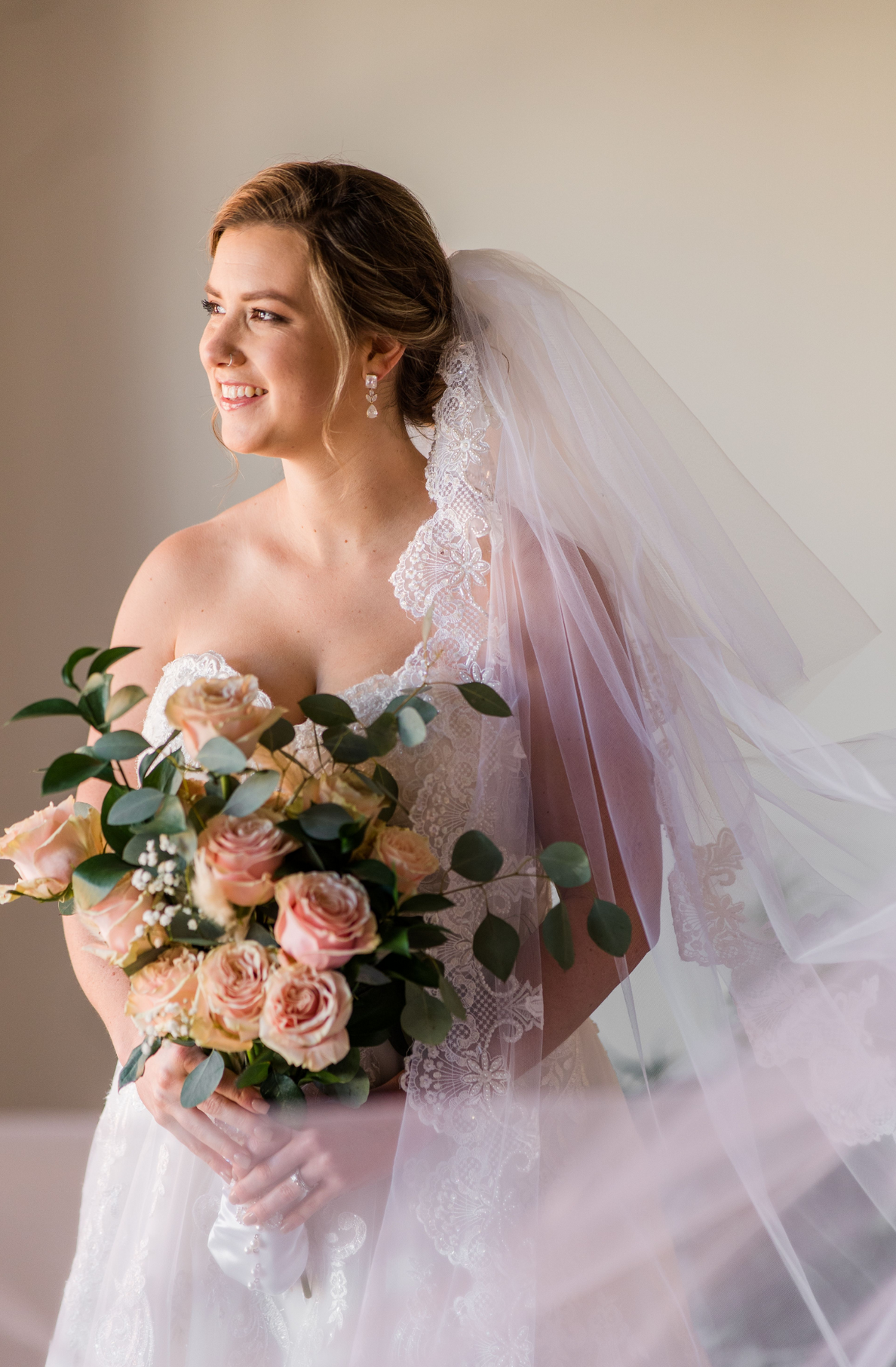 Bridal Veil Made From Mother's Wedding Dress