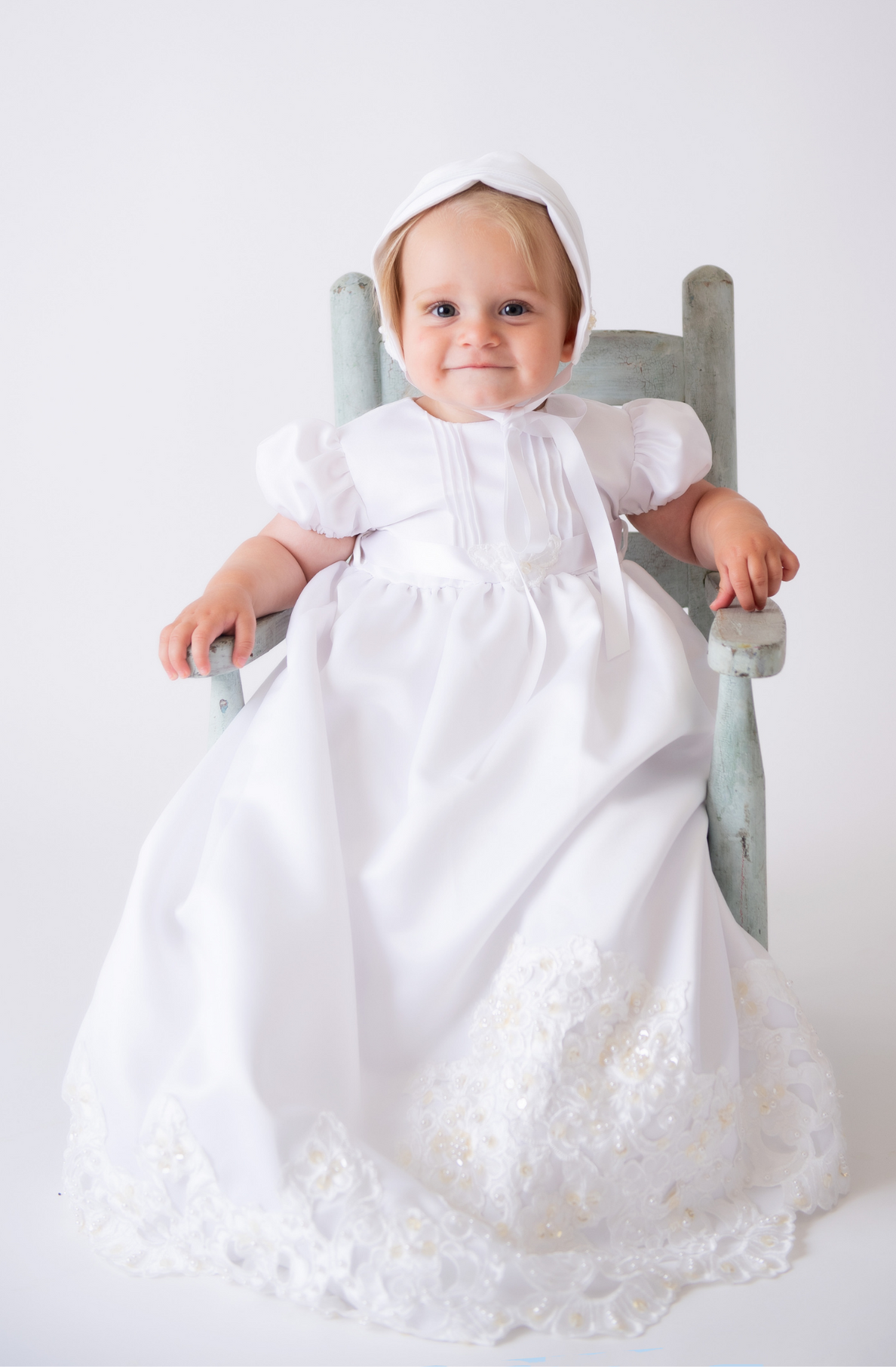 Baby white dress for baptism on sale
