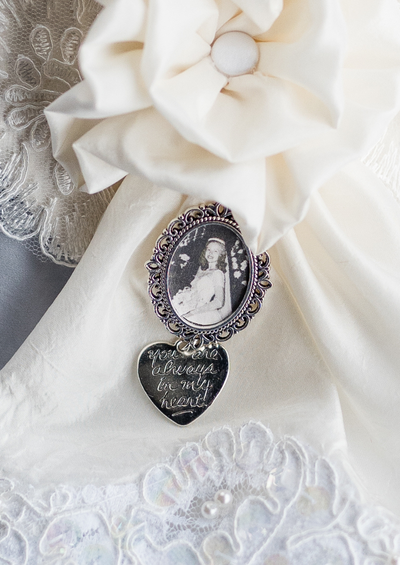 Sentimental Silver Photo Frame Charm Unbox the Dress