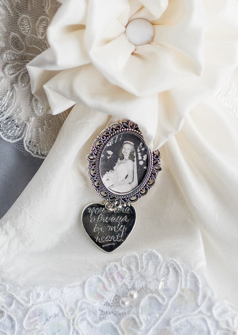 Sentimental Silver Photo Frame Charm