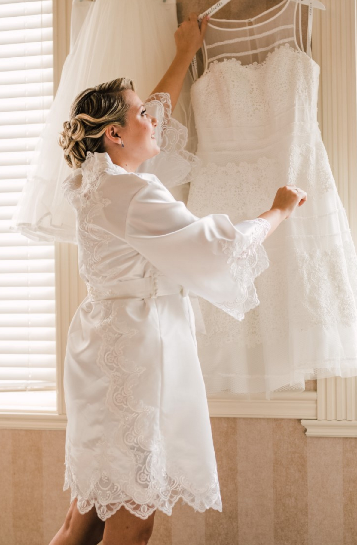 Wedding Robes for Brides Made from Mom's Wedding Dress | Unbox The Dress L