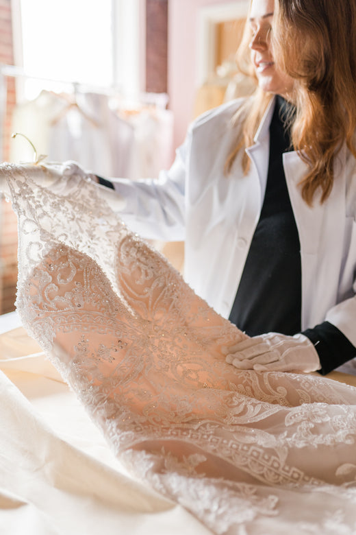 Bridal Veil Made From Mother's Wedding Dress