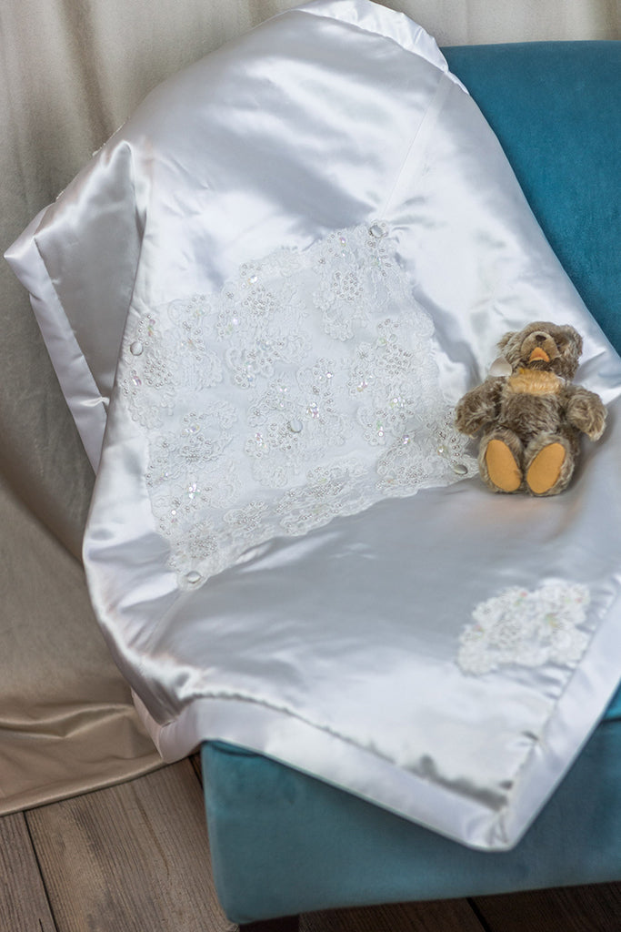 turn bridesmaid dress into baby blanket turning my bridesmaid dress into a baby blanket for my childhood best friends baby girl #babygiftideas #babygift #bridesmaidsdresses #sentimentalgift